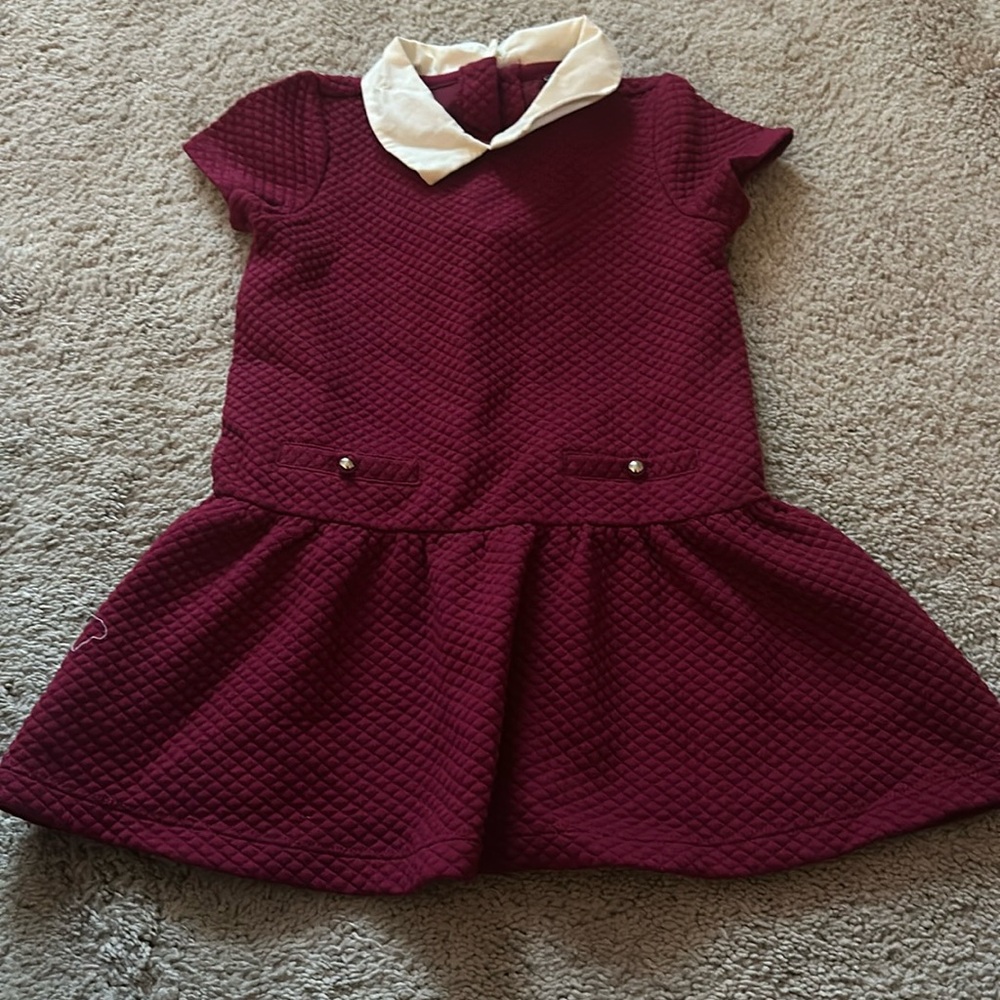 Maroon Janie and Jack sizes 2T dress
